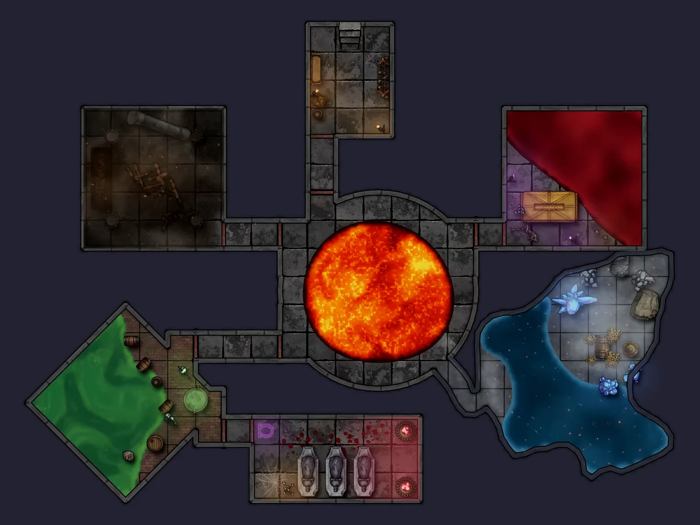 Animated dungeon map