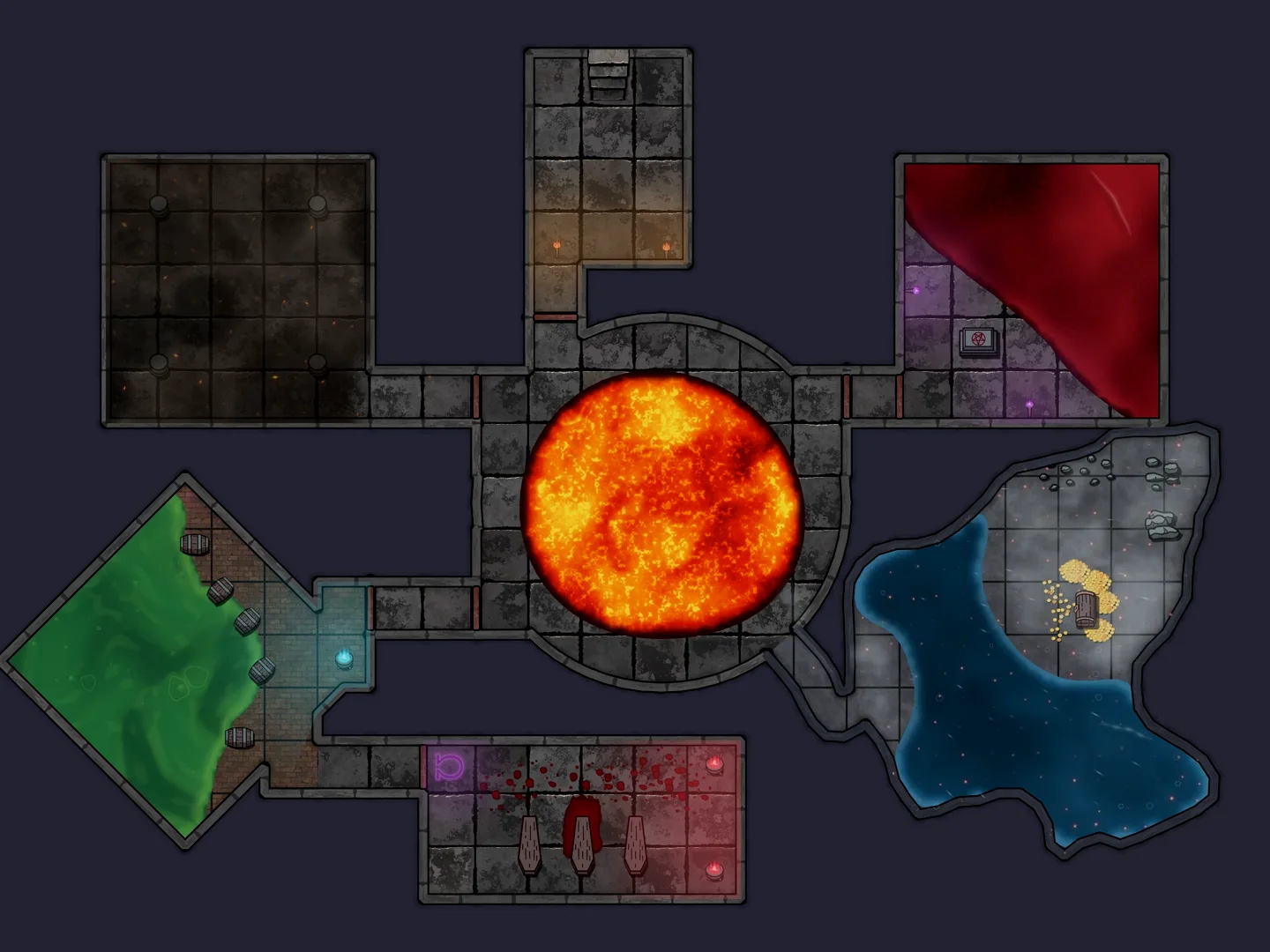 Animated dungeon map