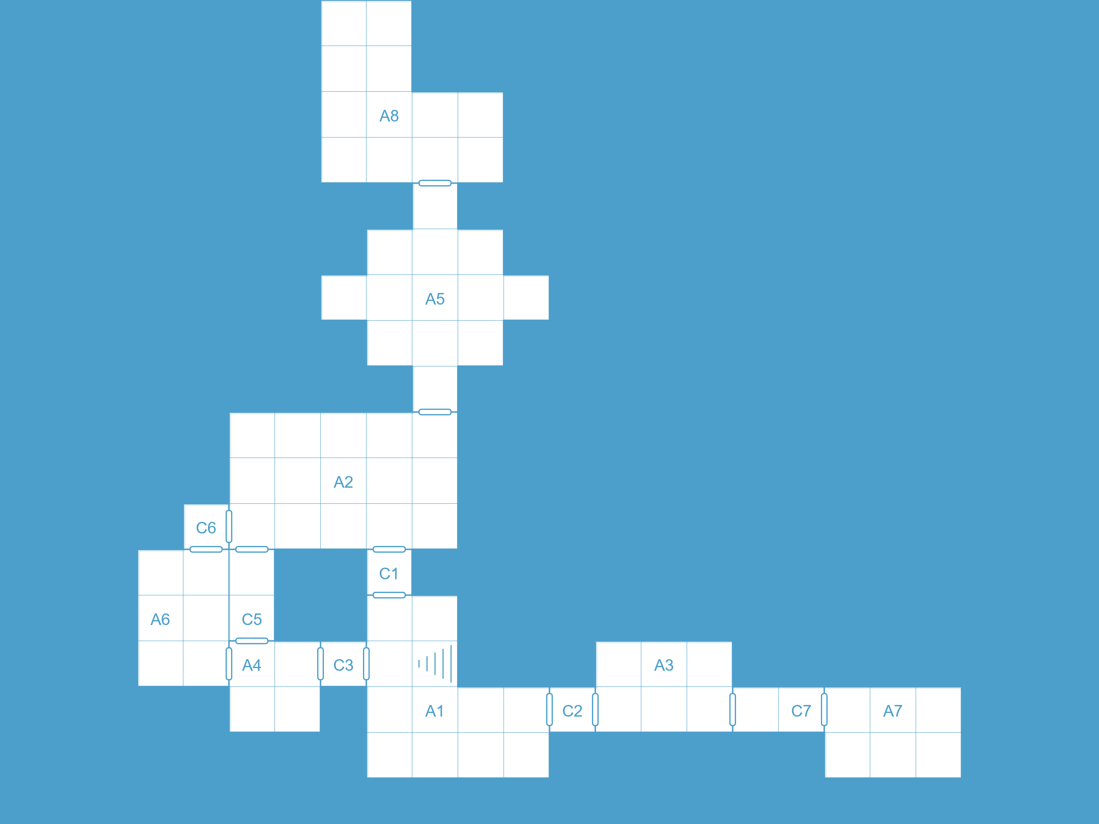 Old School Blue map style